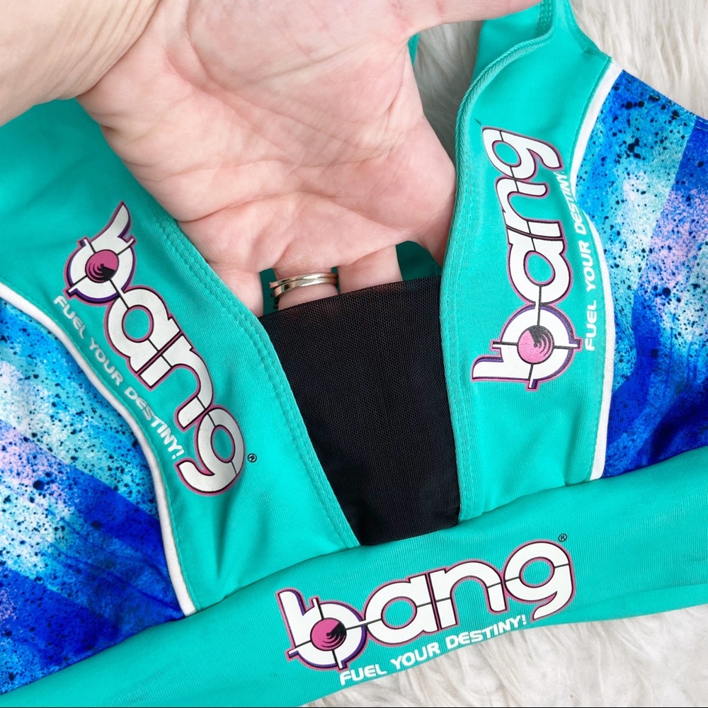 Bang Teal Racerback Sports Bra - Picture 3 of 4